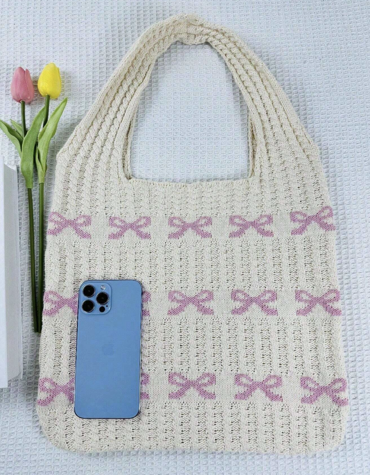 Bow Coquette Tote Bag