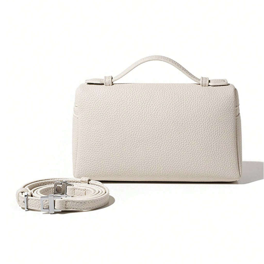 Vegan Leather Crossbody Bag, L19 Top-Handle Shoulder Handbag