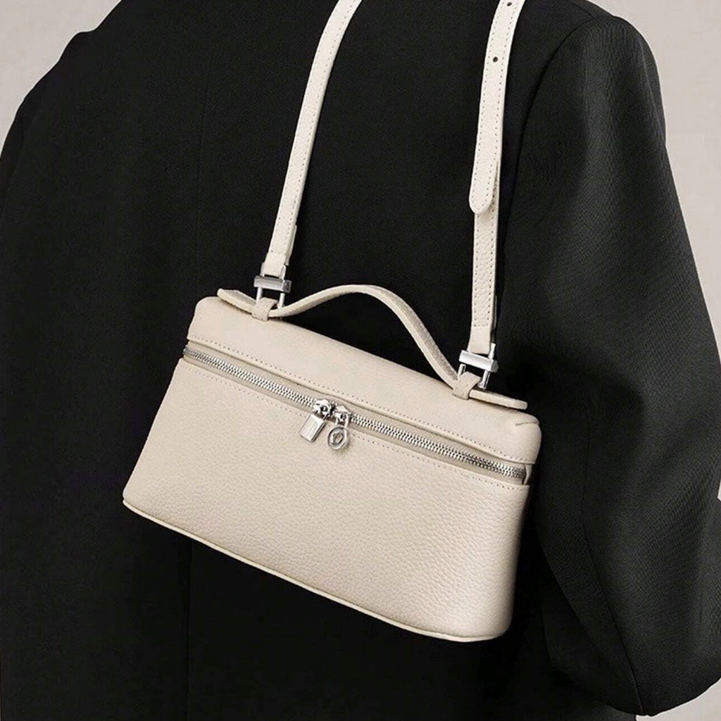 Vegan Leather Crossbody Bag, L19 Top-Handle Shoulder Handbag