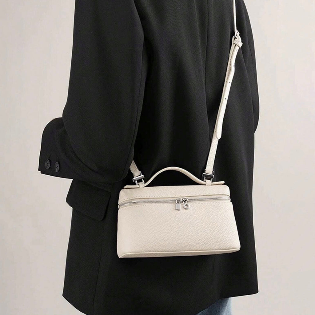 Vegan Leather Crossbody Bag, L19 Top-Handle Shoulder Handbag