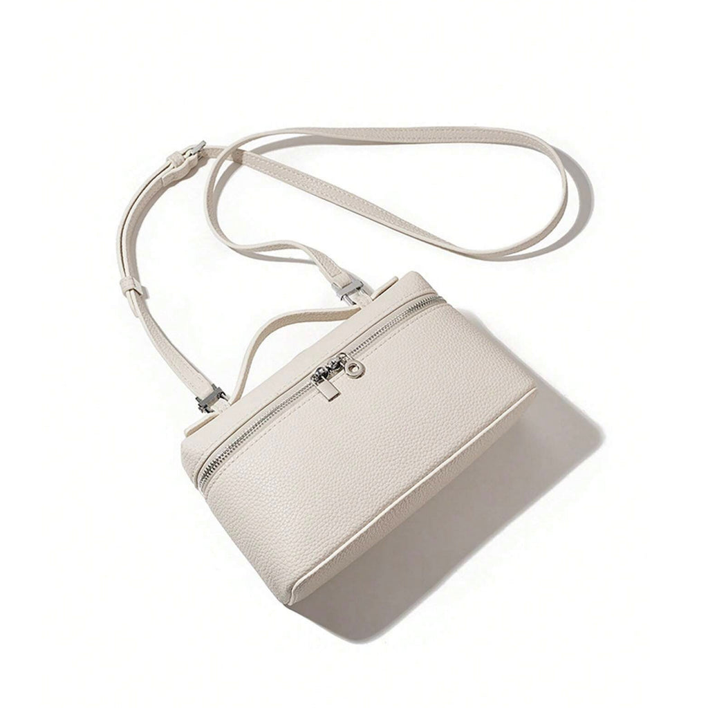 Vegan Leather Crossbody Bag, L19 Top-Handle Shoulder Handbag