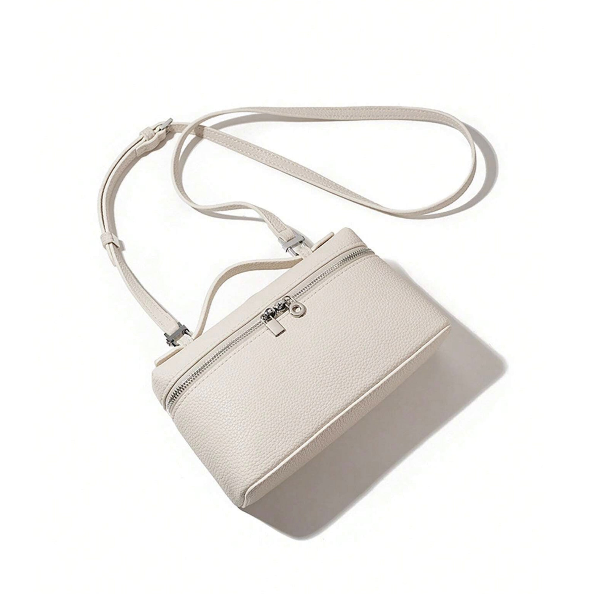 Vegan Leather Crossbody Bag, L19 Top-Handle Shoulder Handbag
