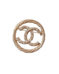 Elegant Gold Plated Round Brooch with Imitation Pearls,Vintage-Inspired Fashion Pin for Women