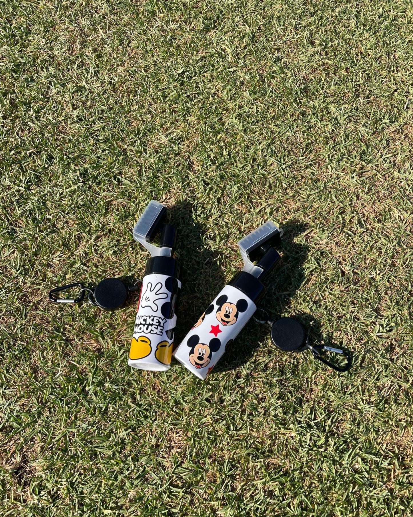 Disney Mickey Golf Club Brush Cleaner with Retainer Clip and Squeeze Water Bottle