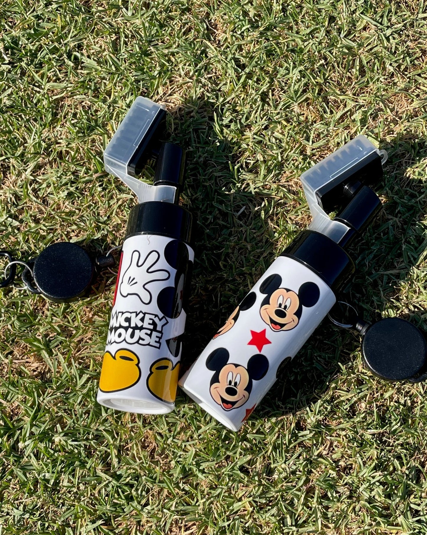 Disney Mickey Golf Club Brush Cleaner with Retainer Clip and Squeeze Water Bottle