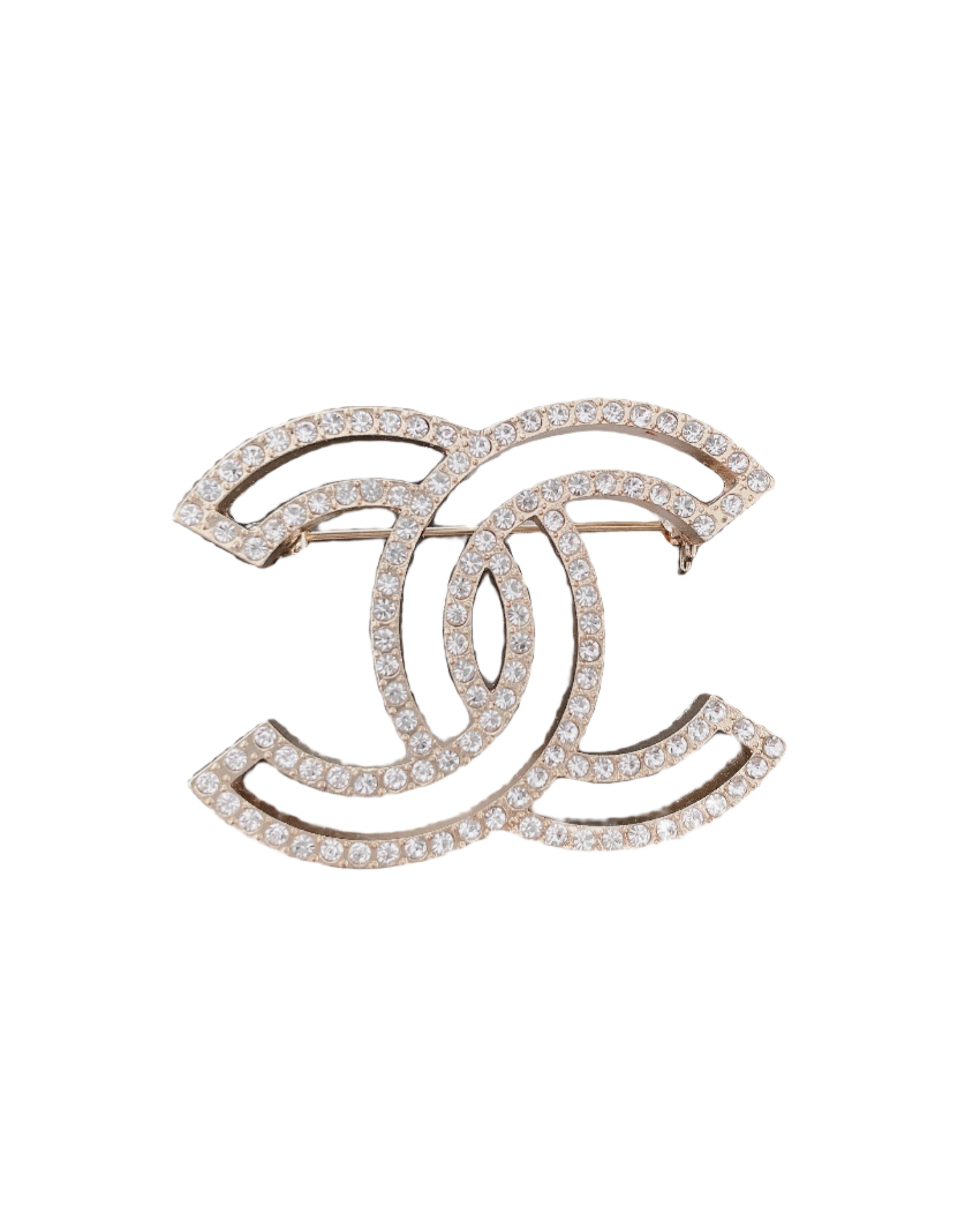 Gold Plated Rhinestone Brooch,Vintage-Inspired Fashion Pin for Women