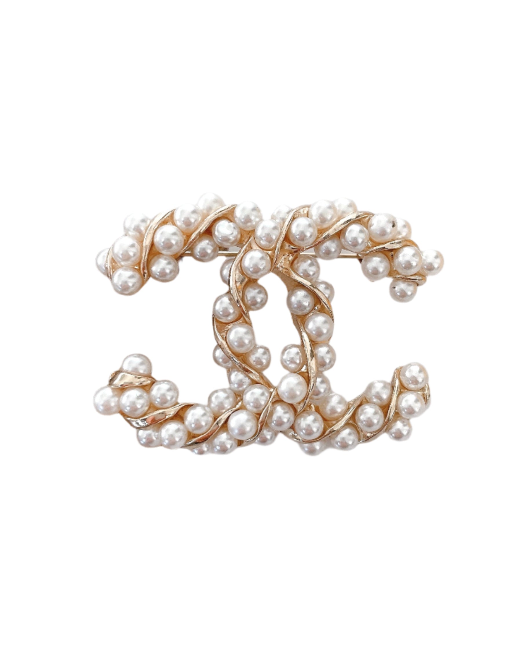 Elegant Gold Plated Imitation Pearls Brooch,Vintage-Inspired Fashion Pin for Women