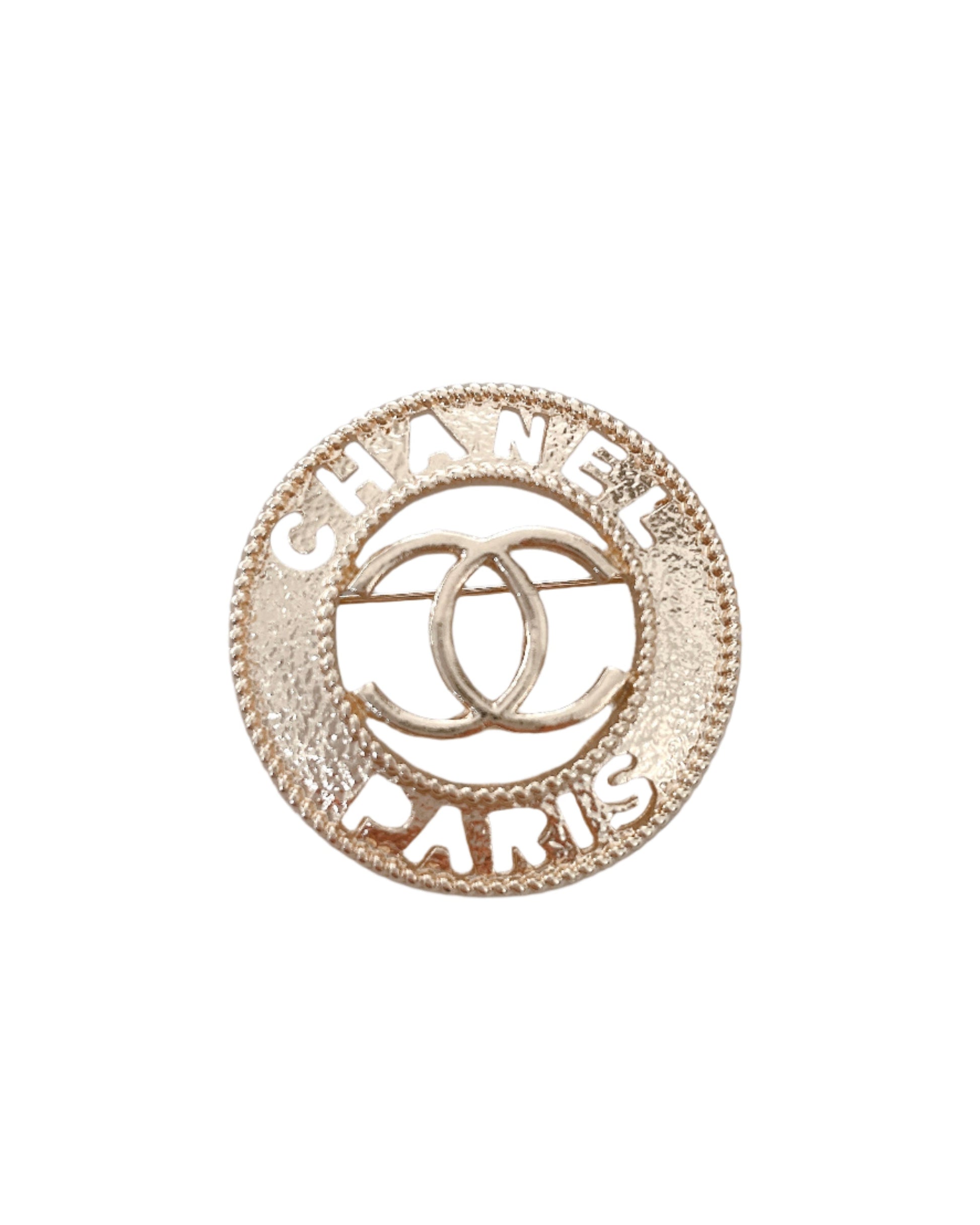 Paris Gold Plated Brooch,Vintage-Inspired Fashion Pin for Women