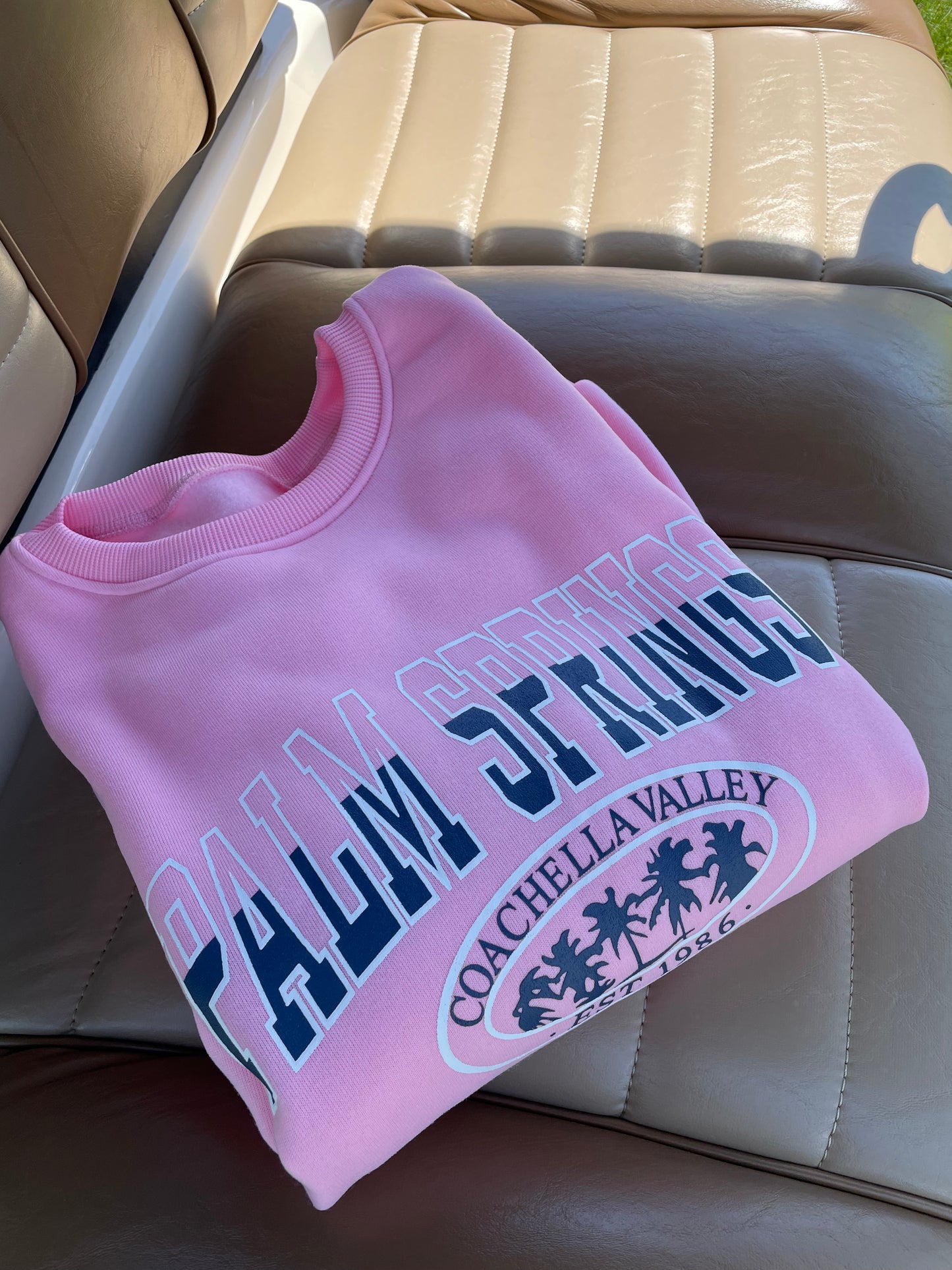 Palm Springs vibes(적극추천)♥ Palm Springs Fleece Sweatshirts 4 Colors