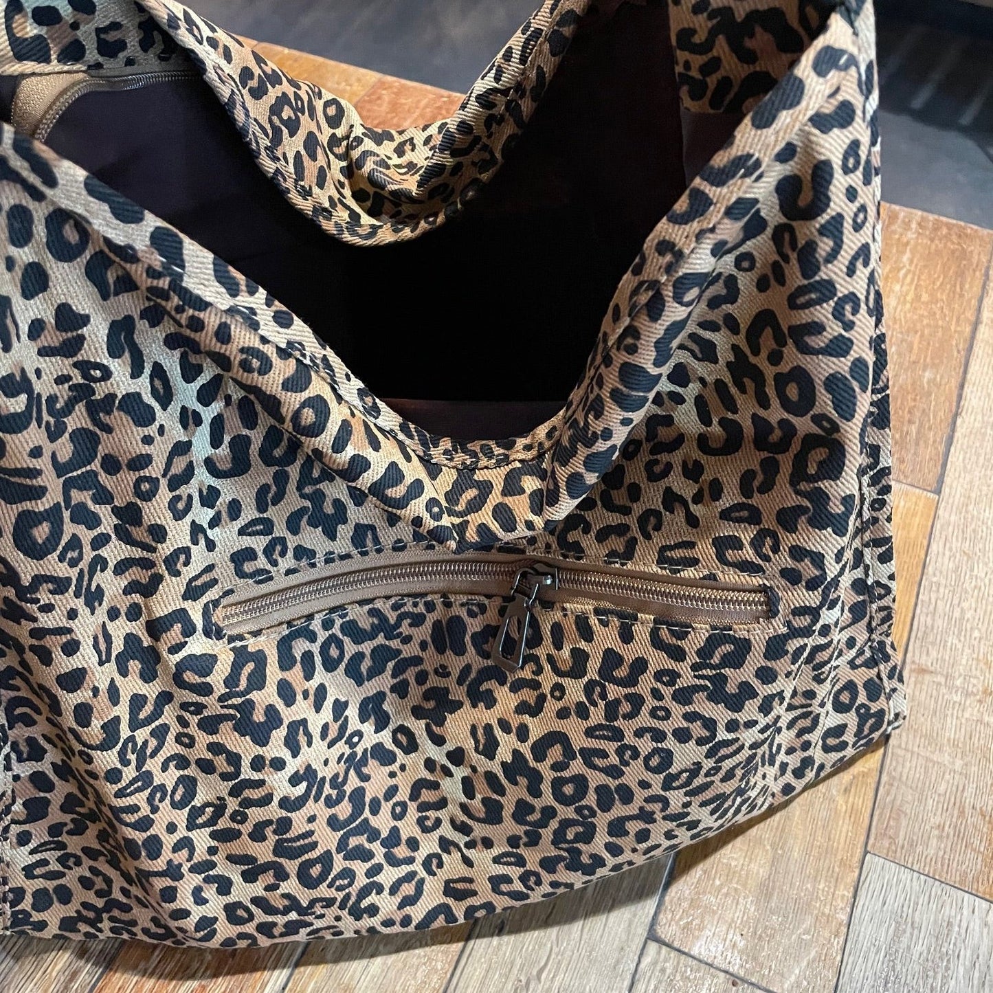 Leopard Large Capacity Shoulder Canvas Bag