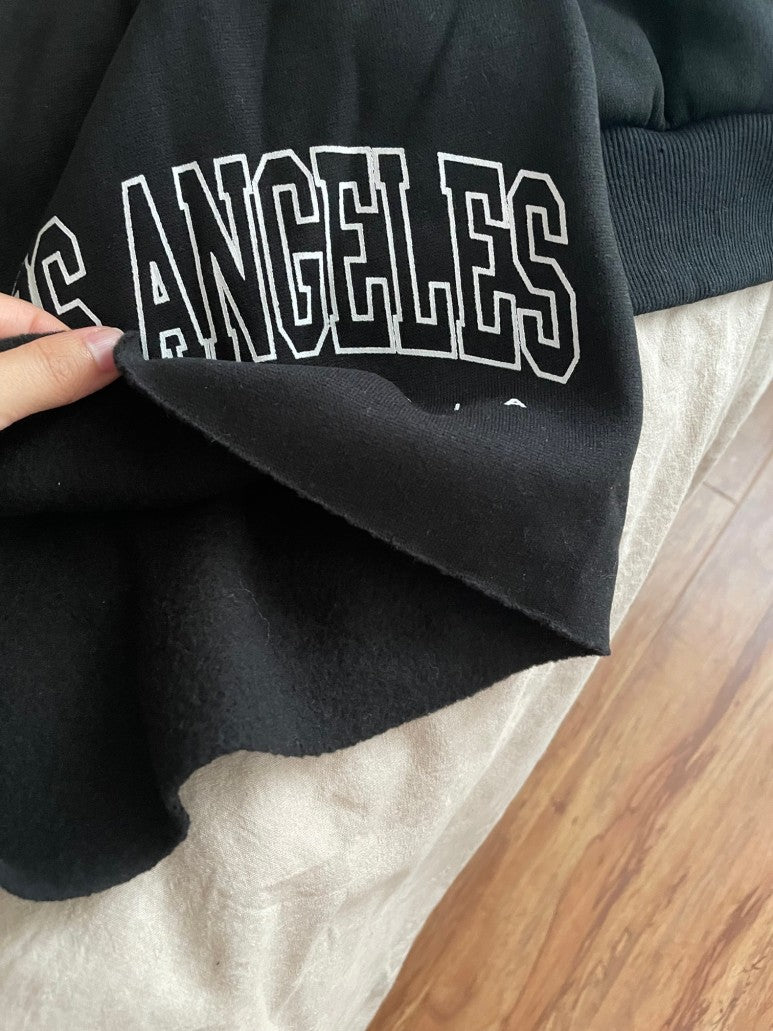 Cute & Trendy♥ Los Angeles Fleece Sweatshirt + Shorts Set 4 Colors