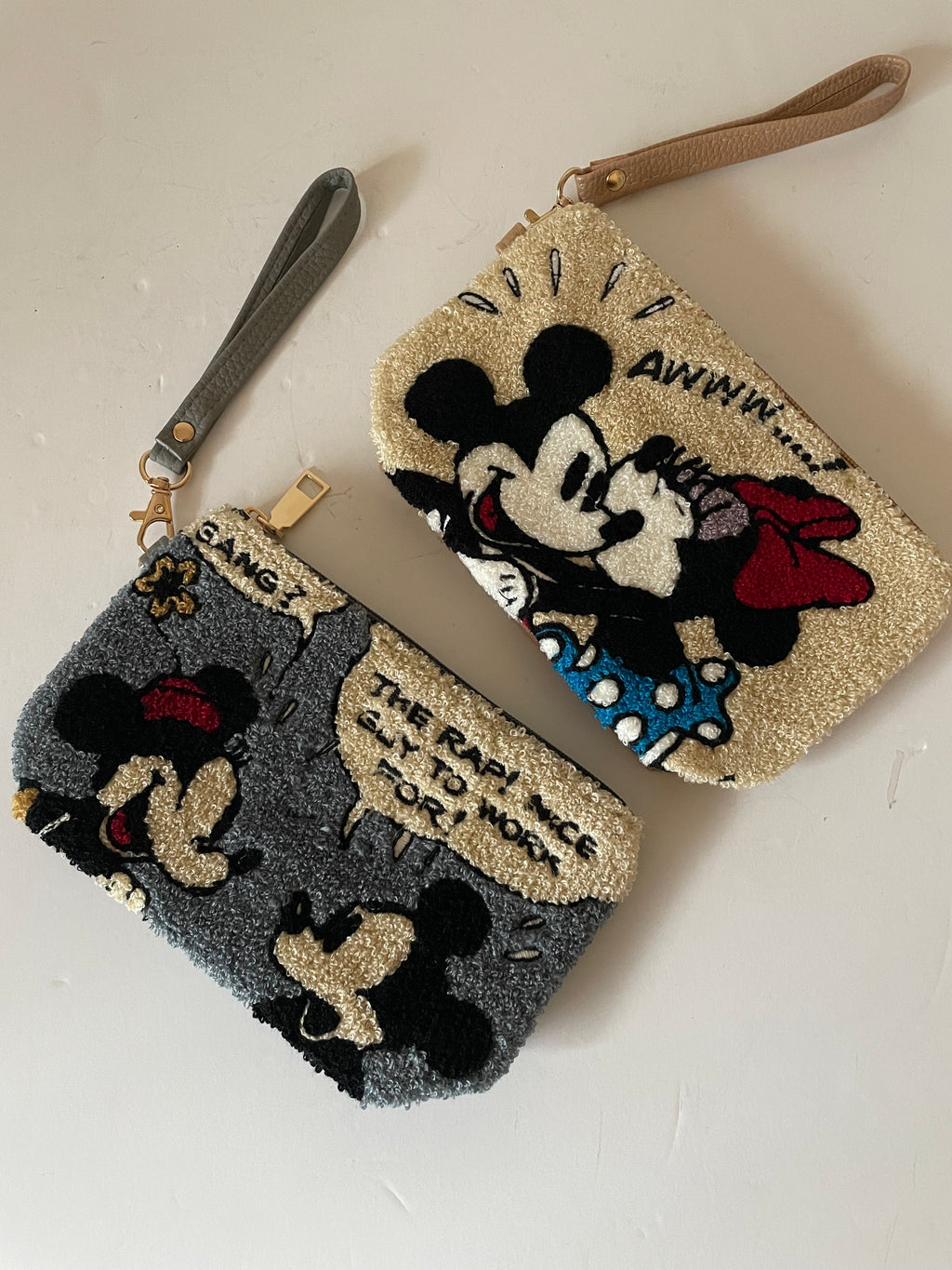 Disney Mickey Mouse Sherpa Cosmetic Pouches
