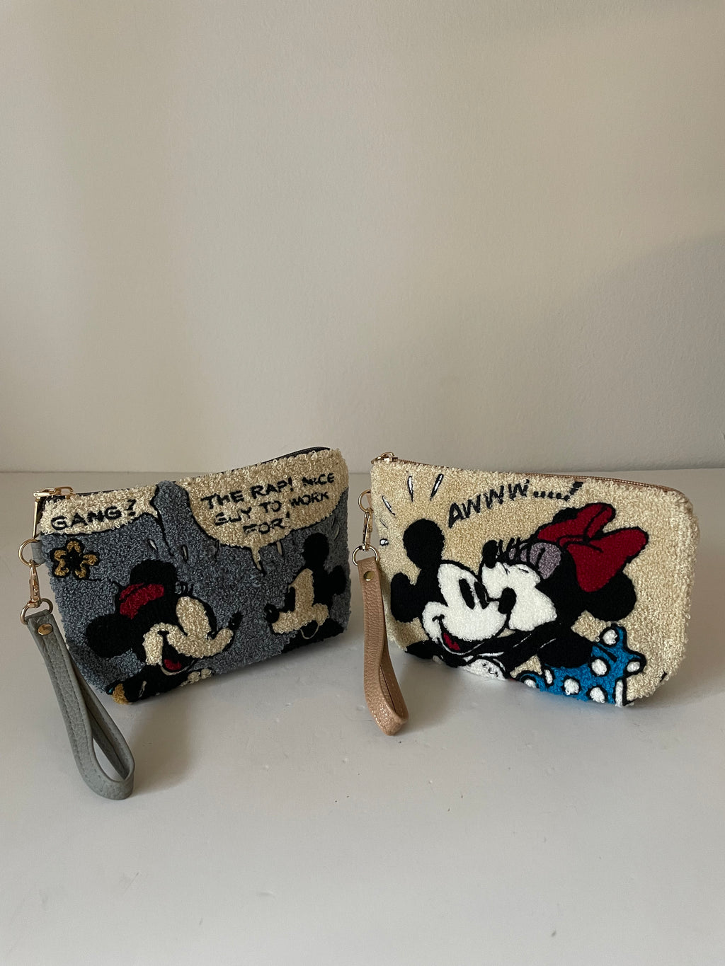 Disney Mickey Mouse Sherpa Cosmetic Pouches