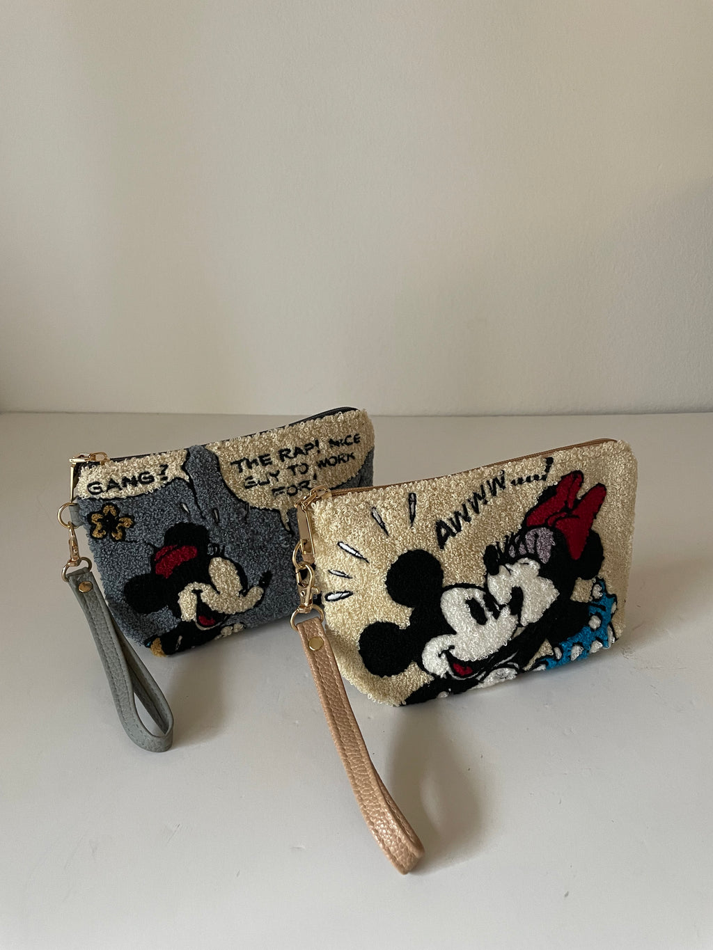 Disney Mickey Mouse Sherpa Cosmetic Pouches