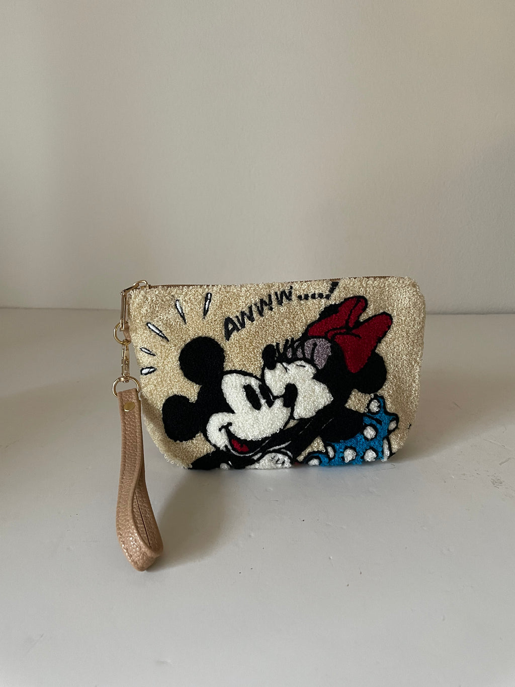 Disney Mickey Mouse Sherpa Cosmetic Pouches