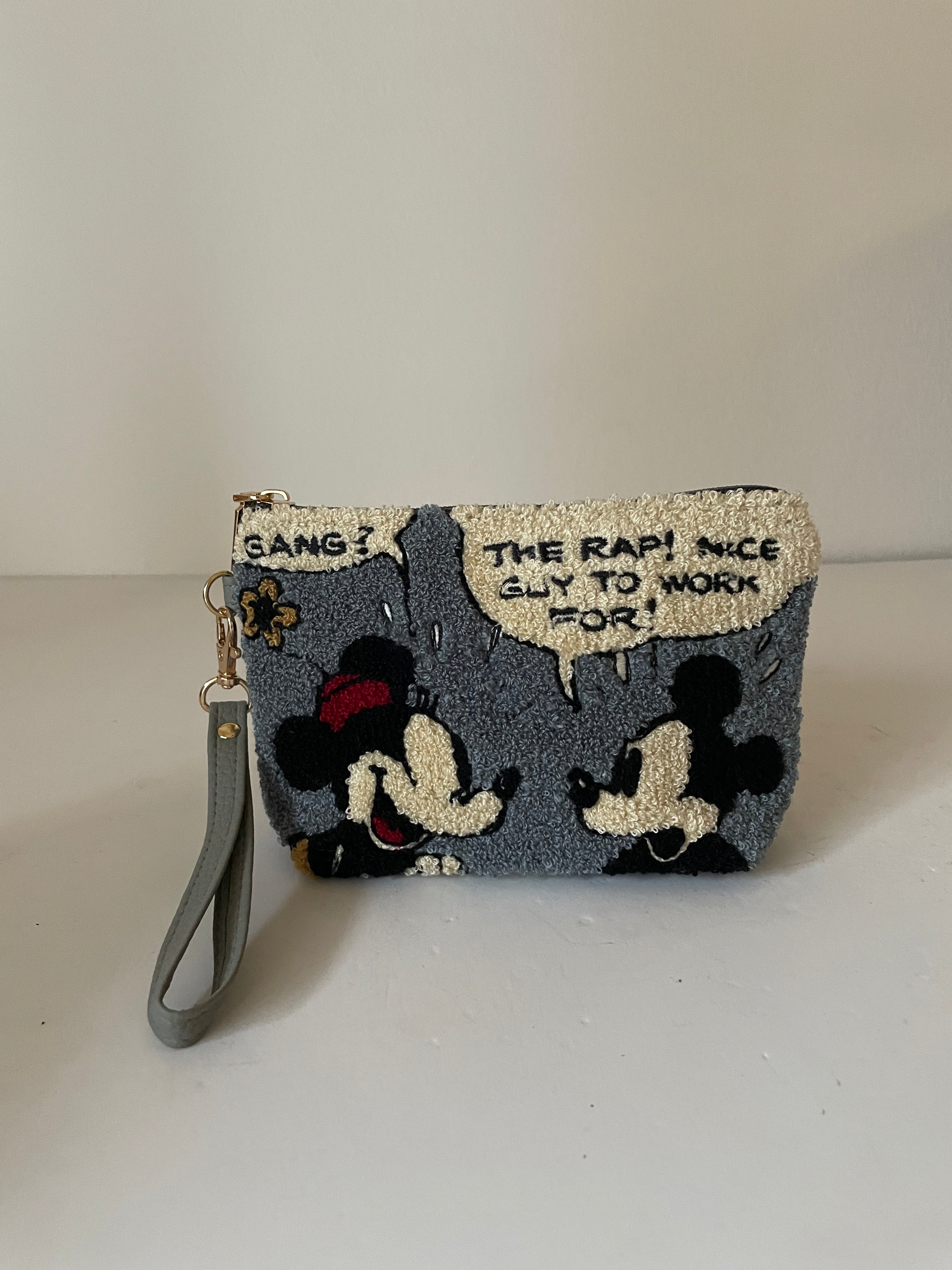 Disney Mickey Mouse Sherpa Cosmetic Pouches