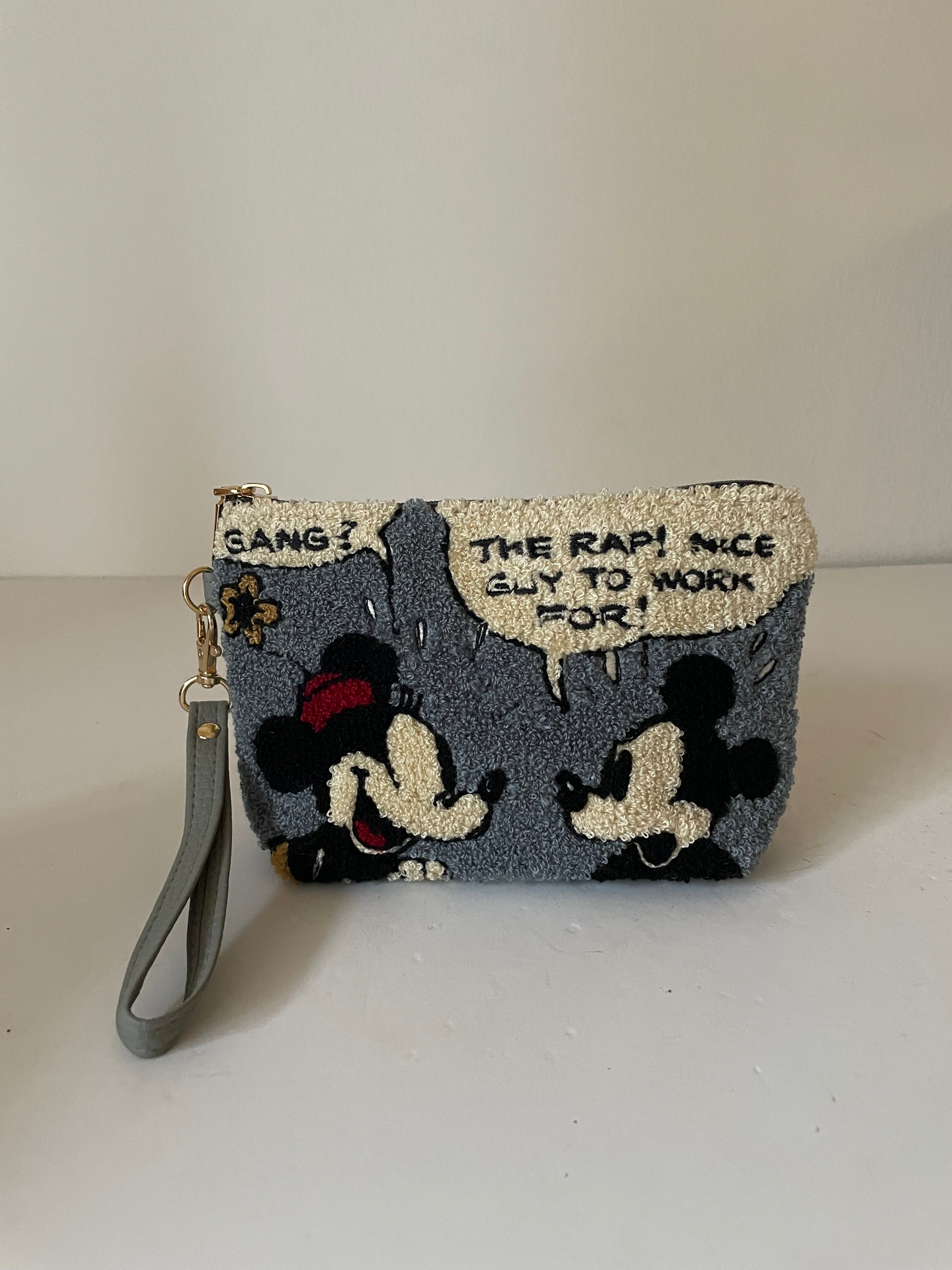 Disney Mickey Mouse Sherpa Cosmetic Pouches