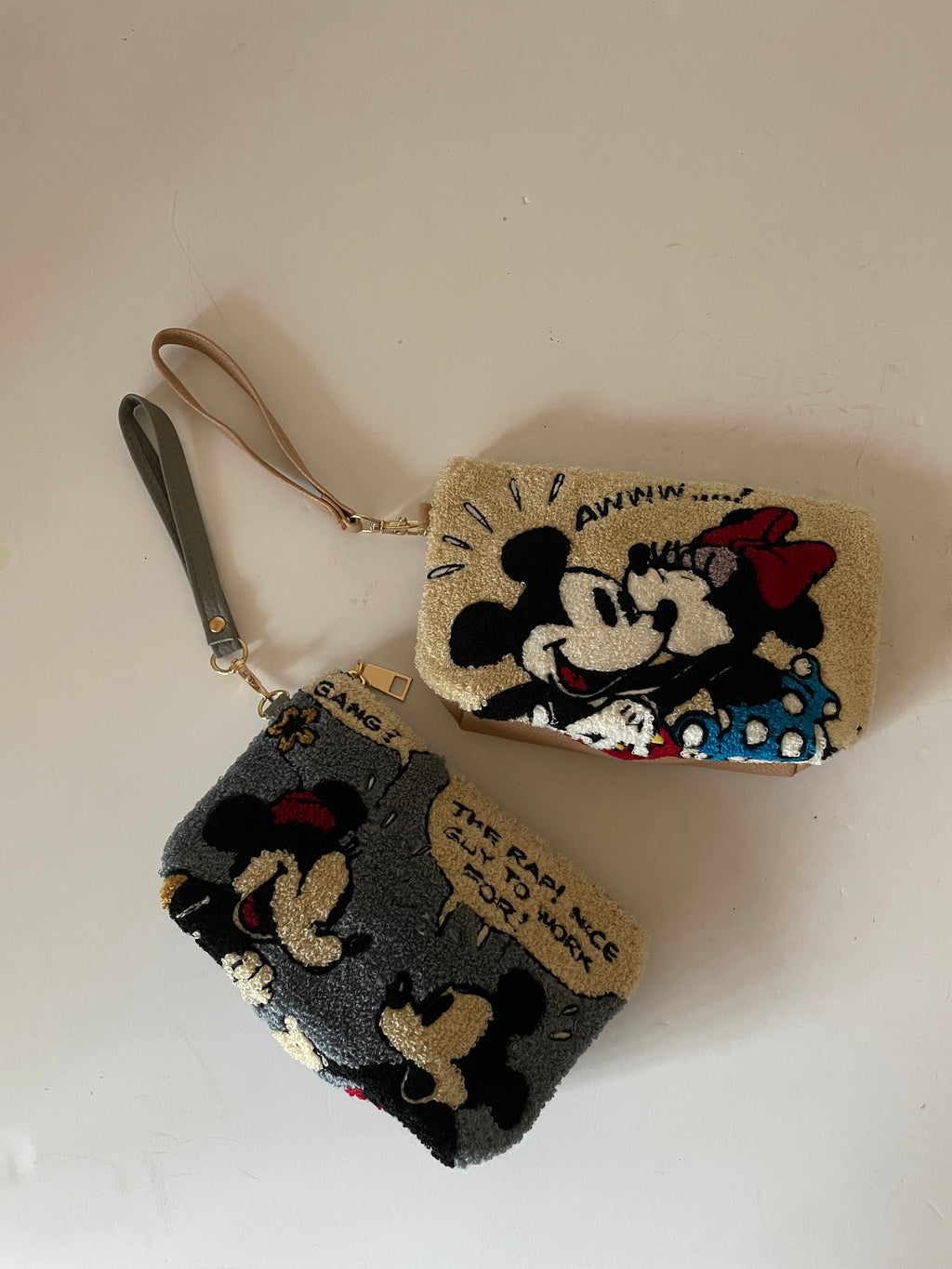 Disney Mickey Mouse Sherpa Cosmetic Pouches