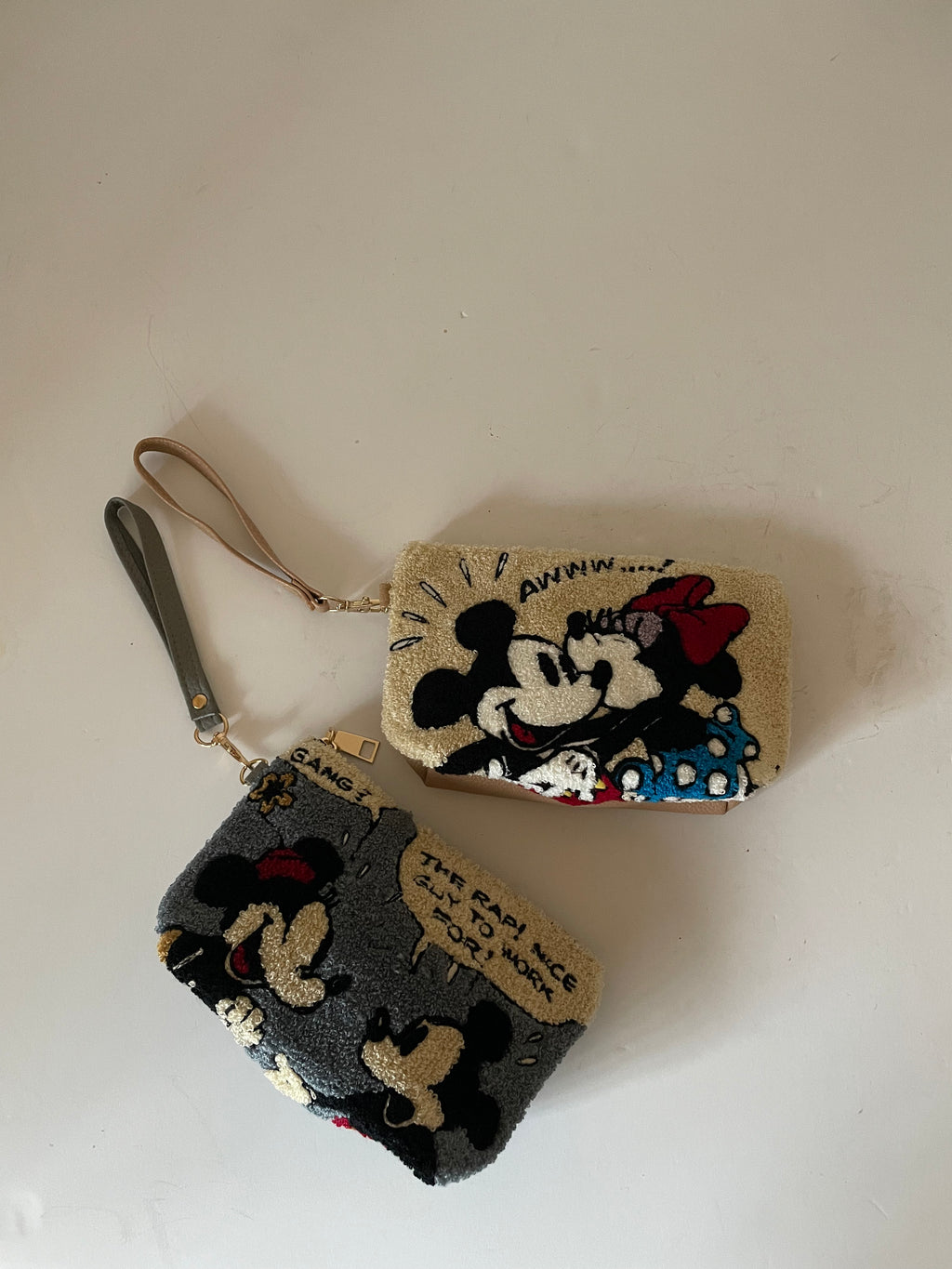 Disney Mickey Mouse Sherpa Cosmetic Pouches