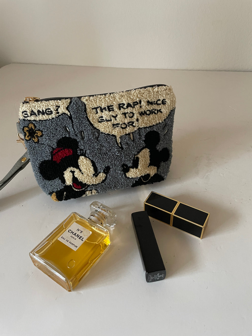 Disney Mickey Mouse Sherpa Cosmetic Pouches