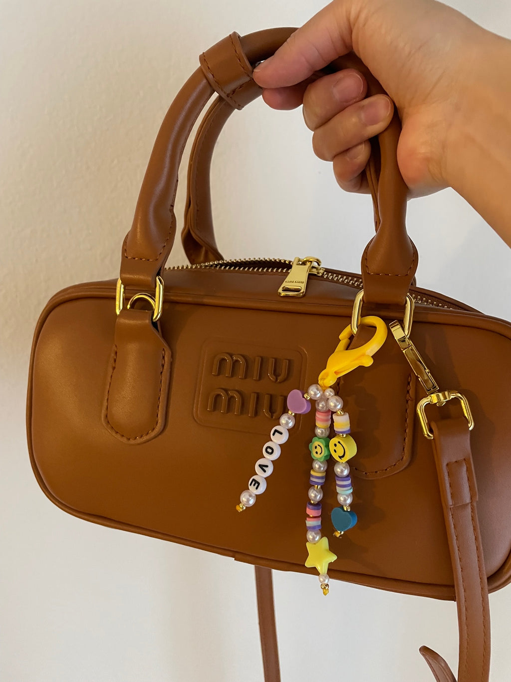 Smiley Beads Keyring/Keychain