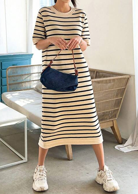 Cute & Comfy♥ Striped Knit Punching Dress