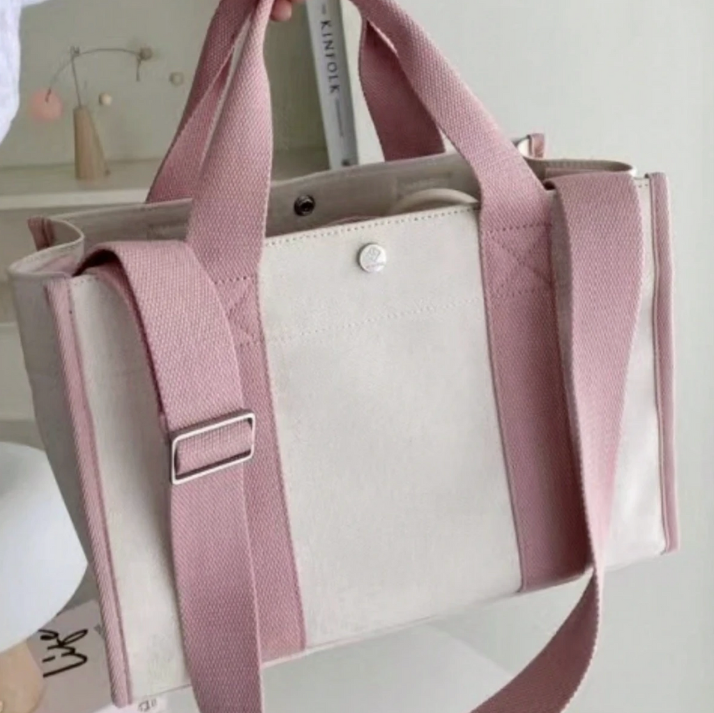 Canvas Shoulder Crossbody Bag with Inner Insert – Versatile & Organized Everyday Tote
