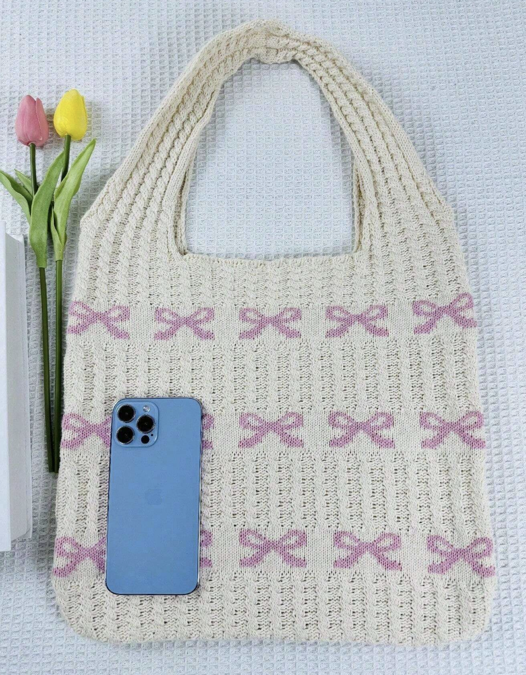 Bow Coquette Tote Bag