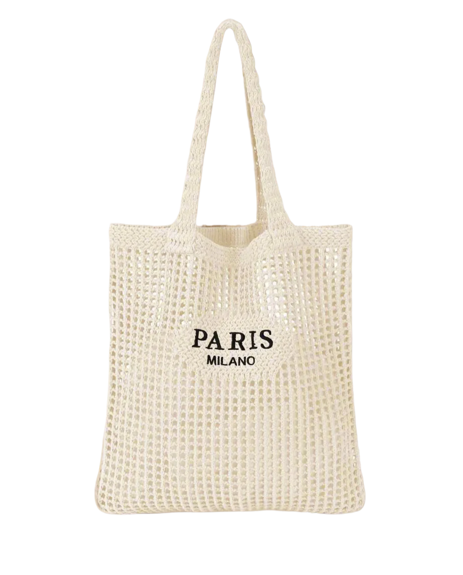 Paris Crochet Tote Bag & Milano Knit Tote Bag – Stylish Handmade Lightweight Bags for Everyday Use
