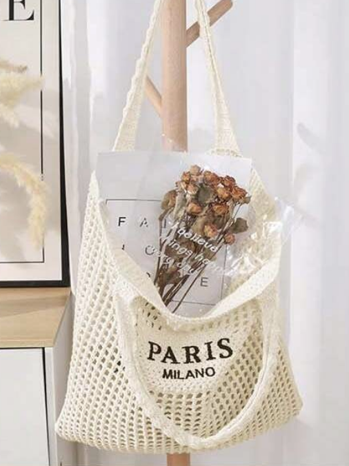 Paris Crochet Tote Bag & Milano Knit Tote Bag – Stylish Handmade Lightweight Bags for Everyday Use