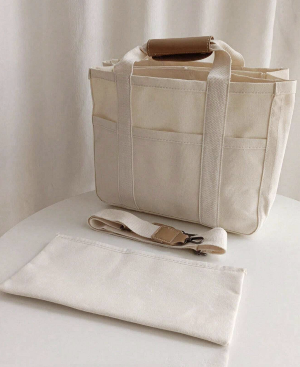 Canvas Tote Bag, Canvas Shoulder Bag-Crossbody