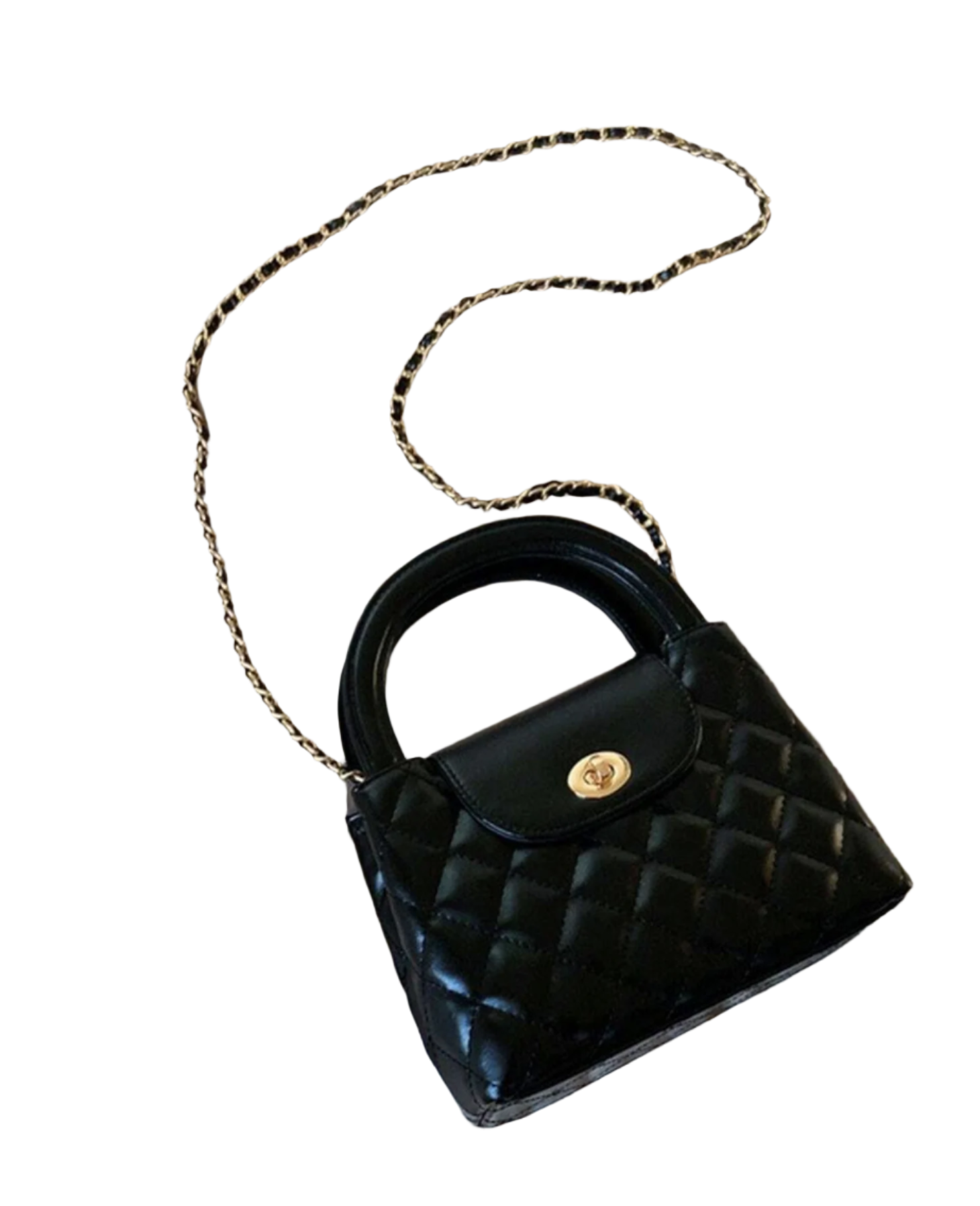 Quilted Handle Crossbody Tote Bag – Stylish & Versatile Shoulder Bag for Everyday Use