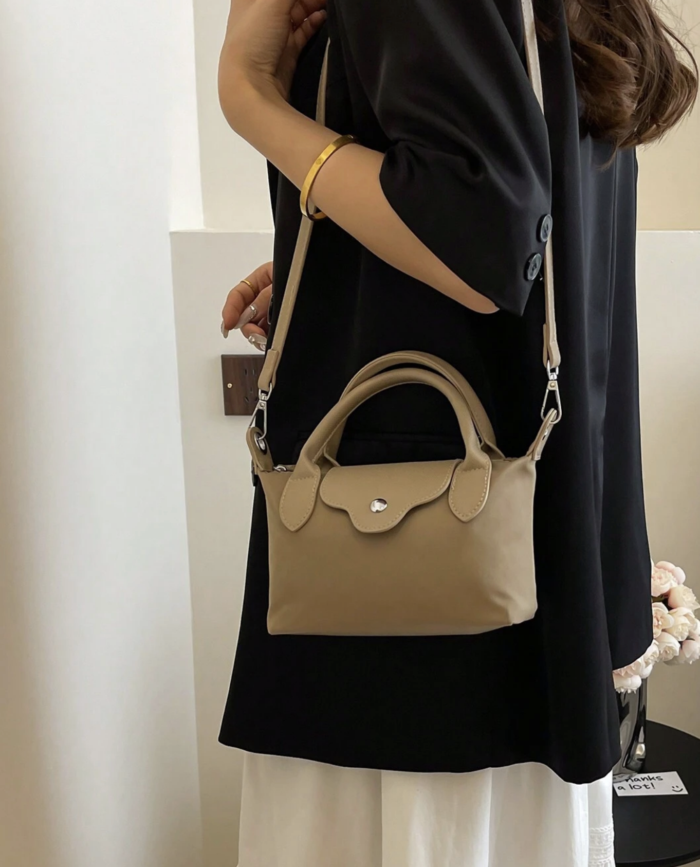 Mini Nylon Pouch Crossbody Bag – Lightweight Handle Bag for Travel & Everyday Use