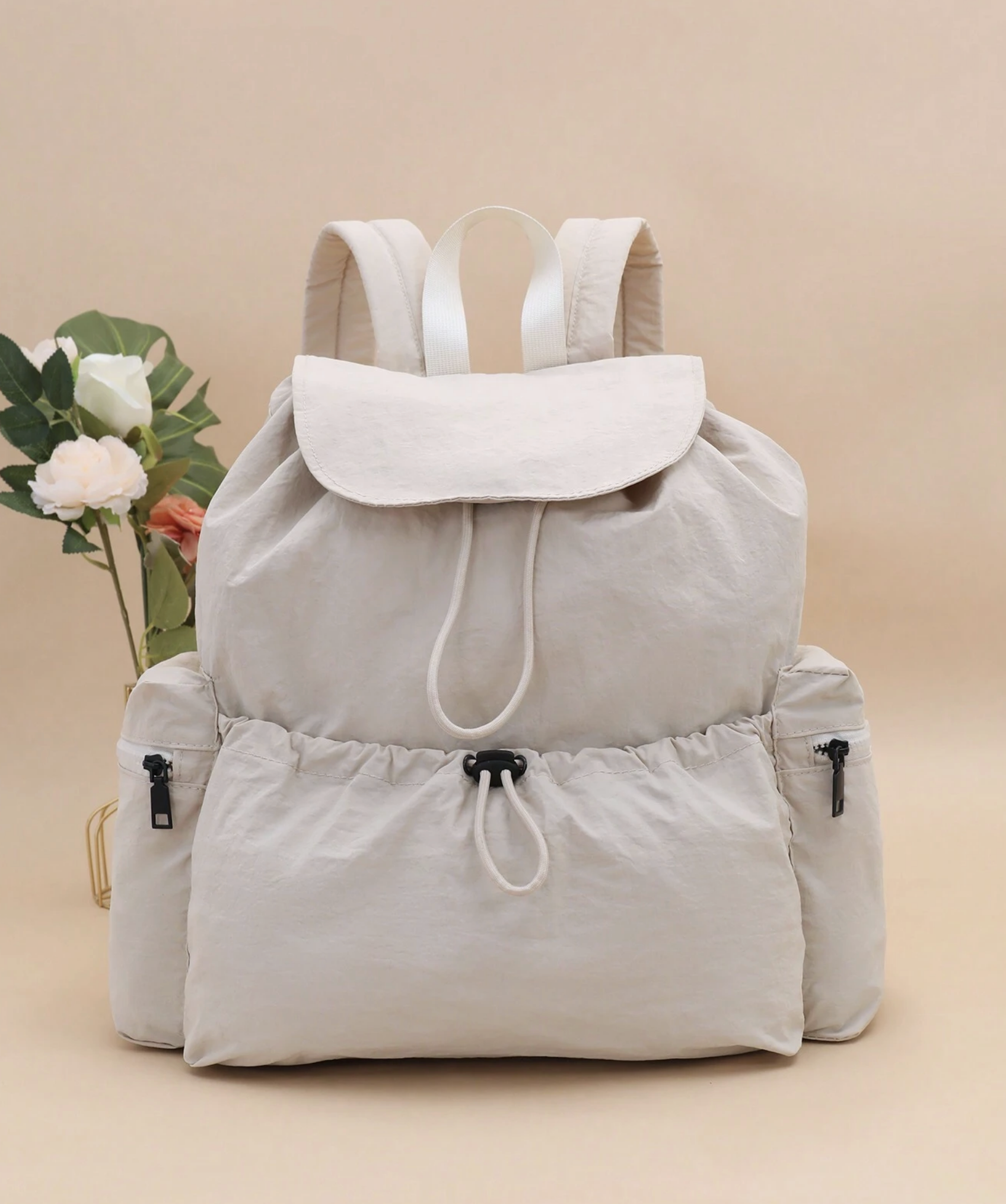 Nylon Drawstring Lightweight Backpack – Durable & Compact Travel Bag for Everyday Use