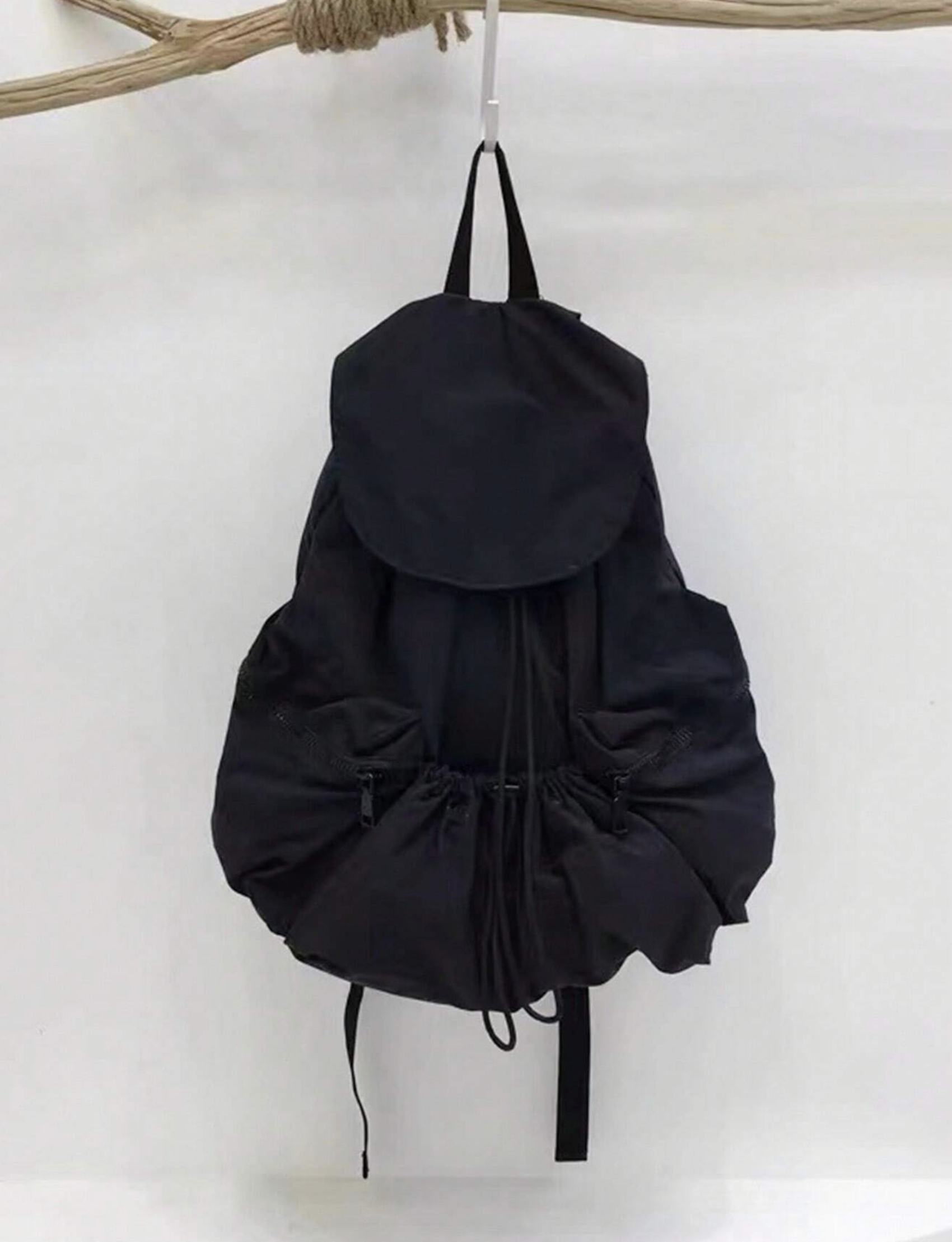 Nylon Drawstring Lightweight Backpack – Durable & Compact Travel Bag for Everyday Use