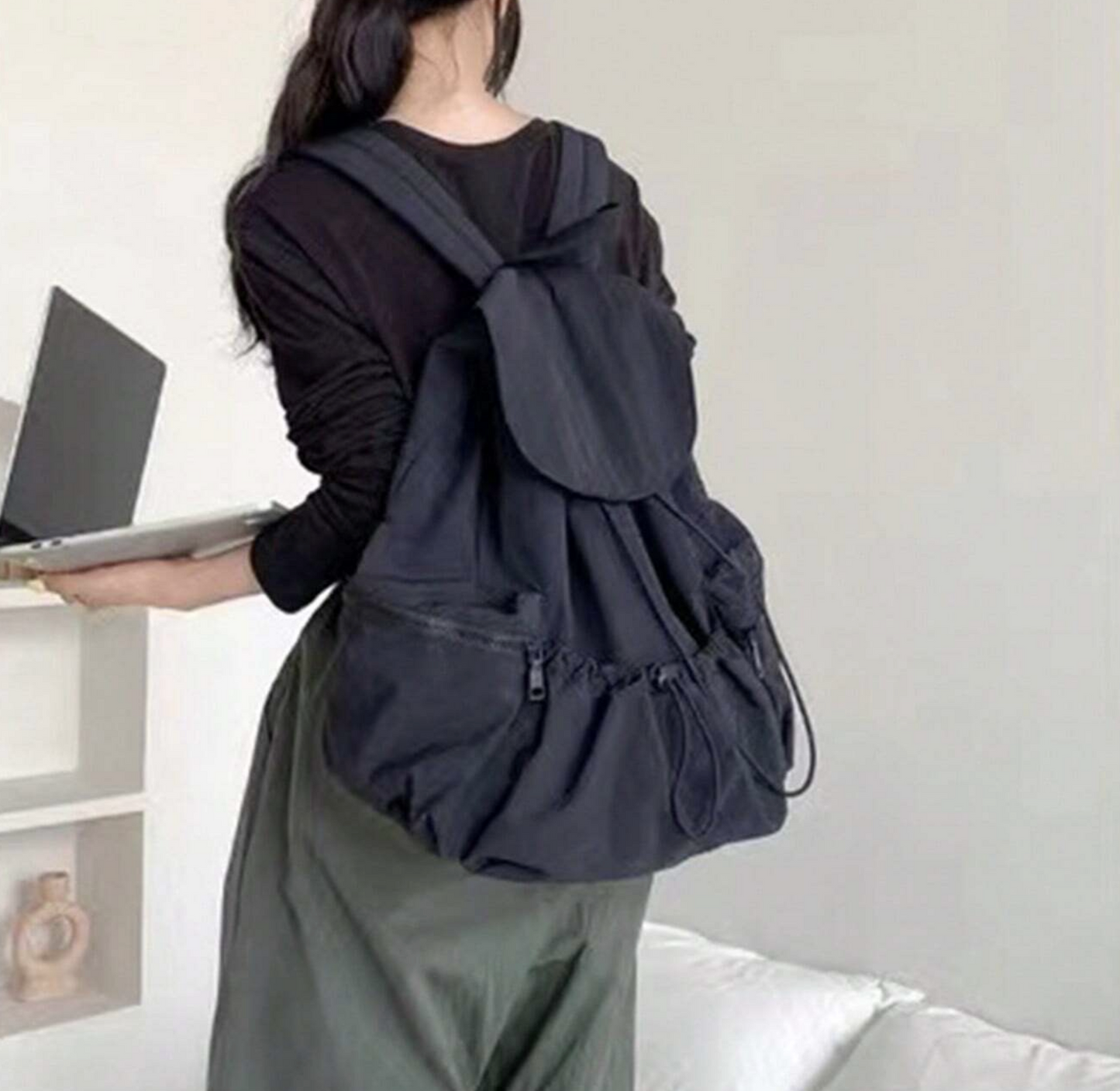 Nylon Drawstring Lightweight Backpack