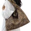 Leopard Large Capacity Shoulder Canvas Bag