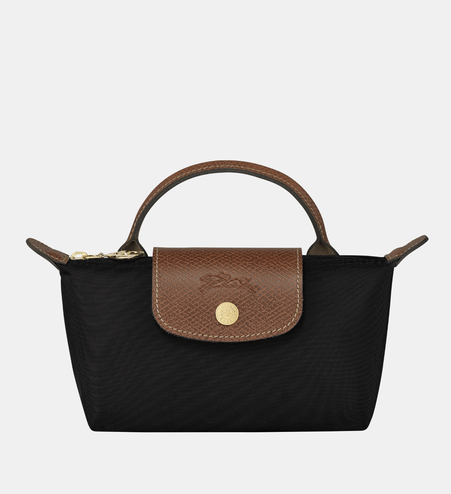 Handle Mini Pouch Bag with Strap, Small Crossbody Shoulder Purse for Women (Black)