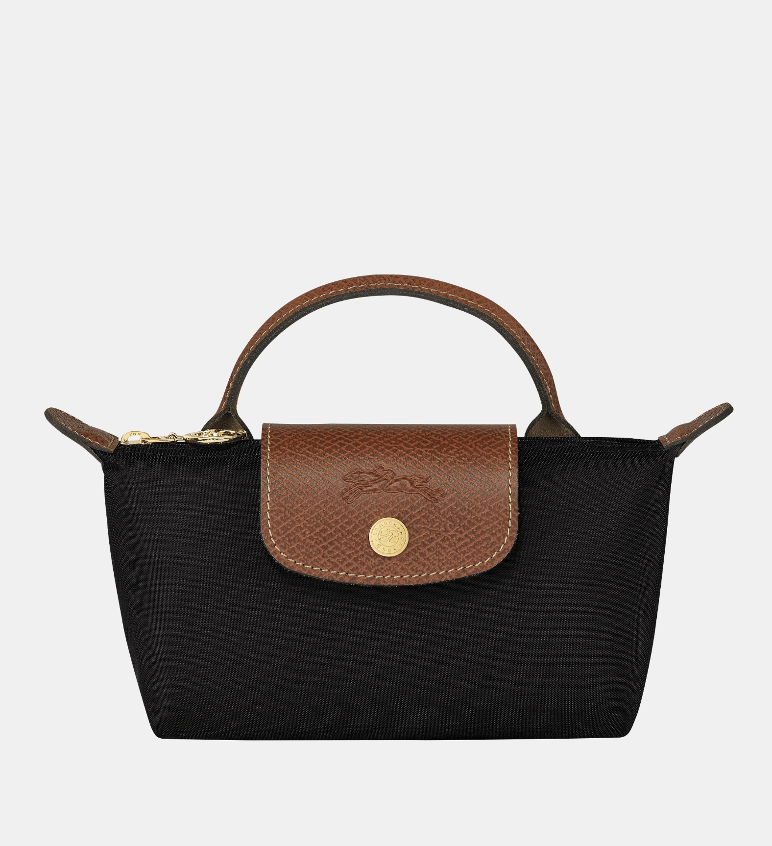 Handle Mini Pouch Bag with Strap, Small Crossbody Shoulder Purse for Women (Black)