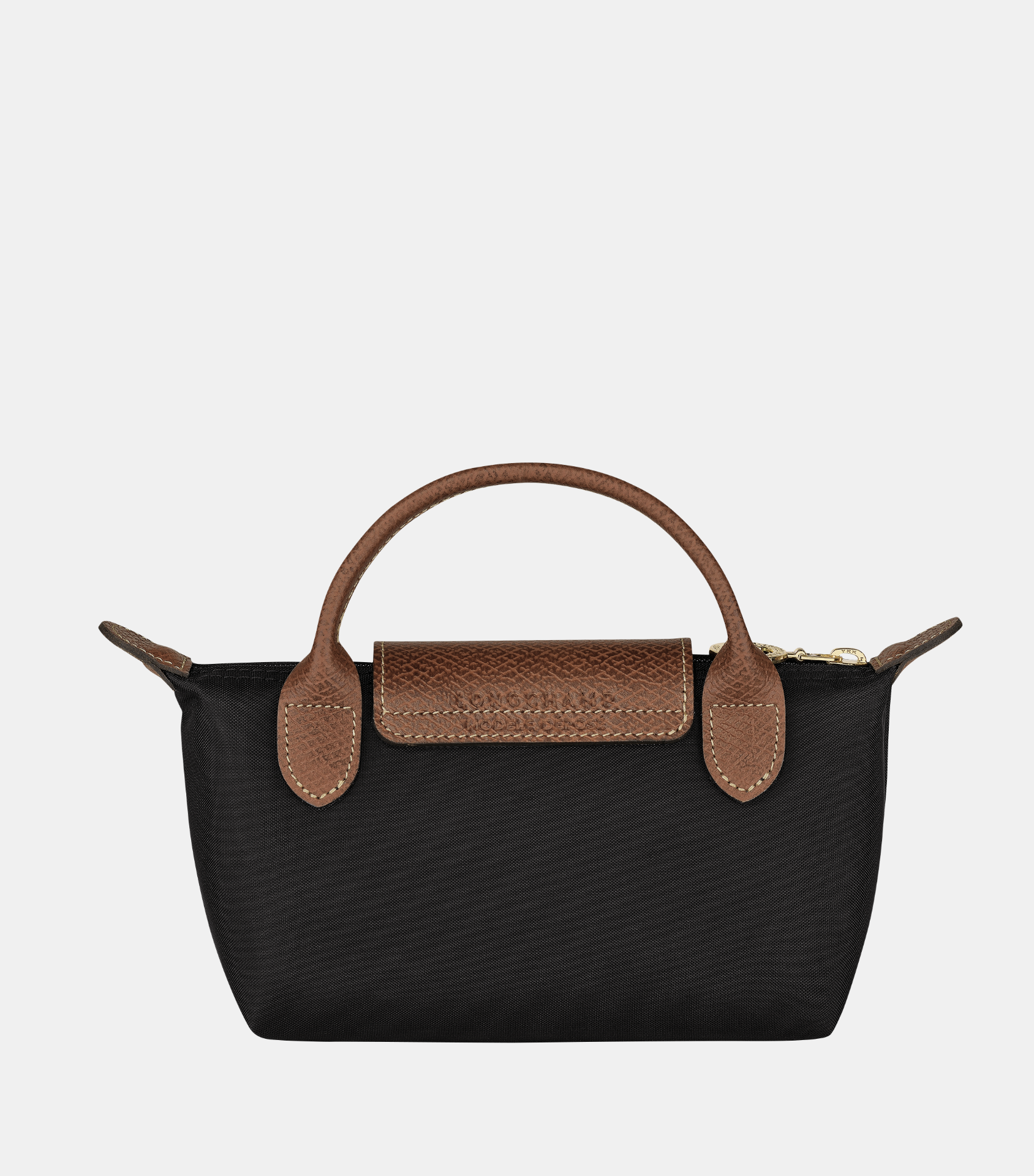 Handle Mini Pouch Bag with Strap, Small Crossbody Shoulder Purse for Women (Black)
