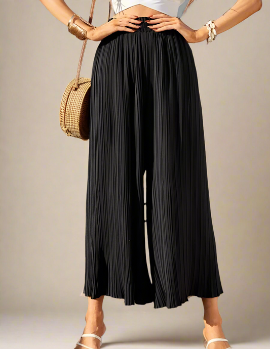 French Wide Pleated Pants 5 Colors