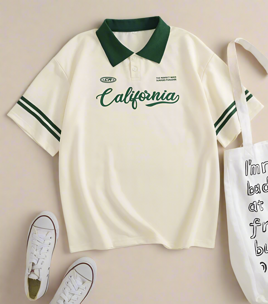 California Loose-fit Polo Shirt 4 Colors