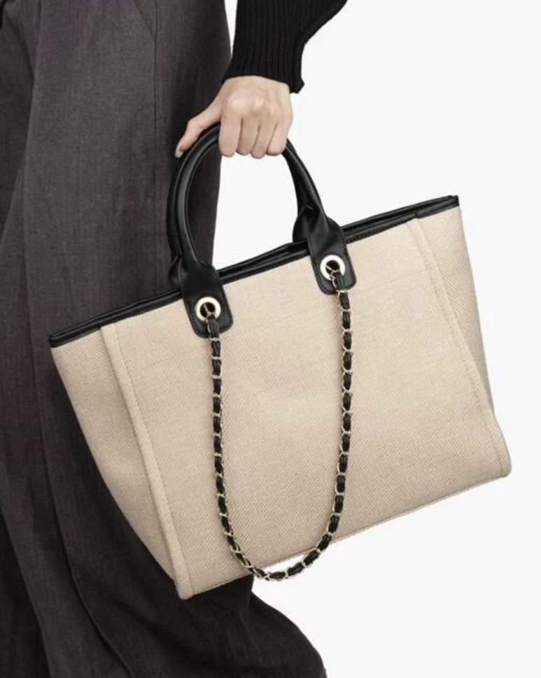 Cha Cha Canvas Chain Tote