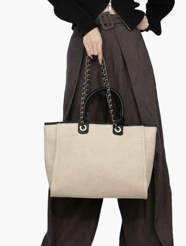 Cha Cha Canvas Chain Tote