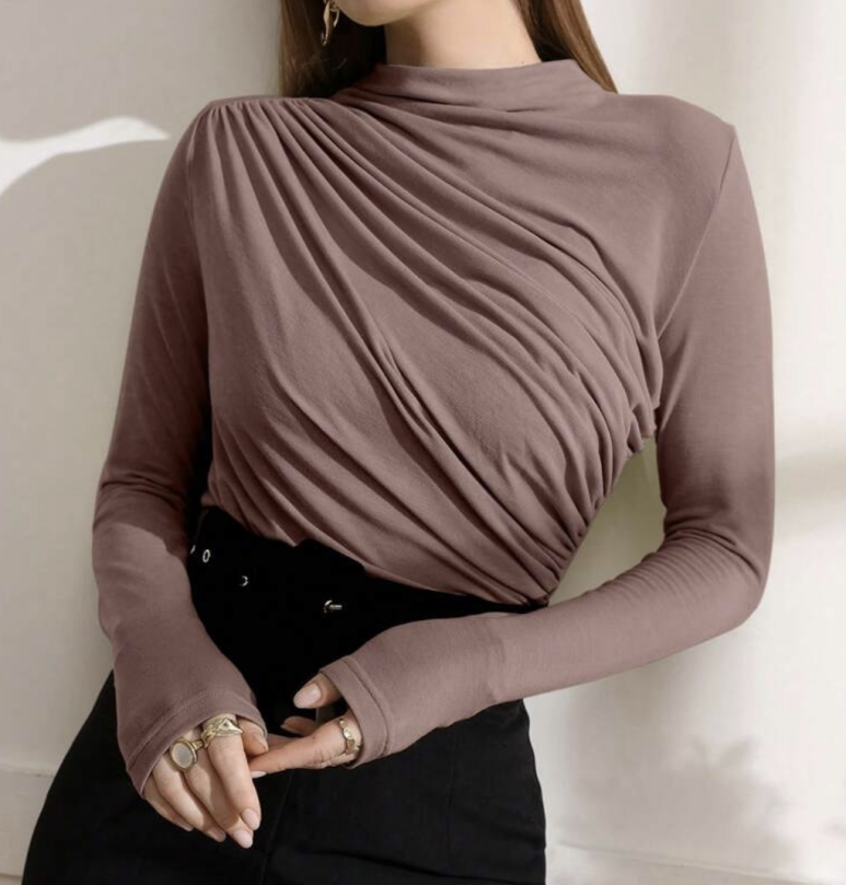 Magic Fit♥ Rouched Top Long Sleeve