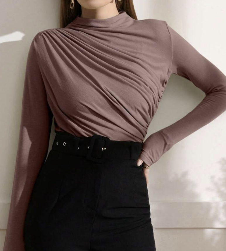 Magic Fit♥ Rouched Top Long Sleeve