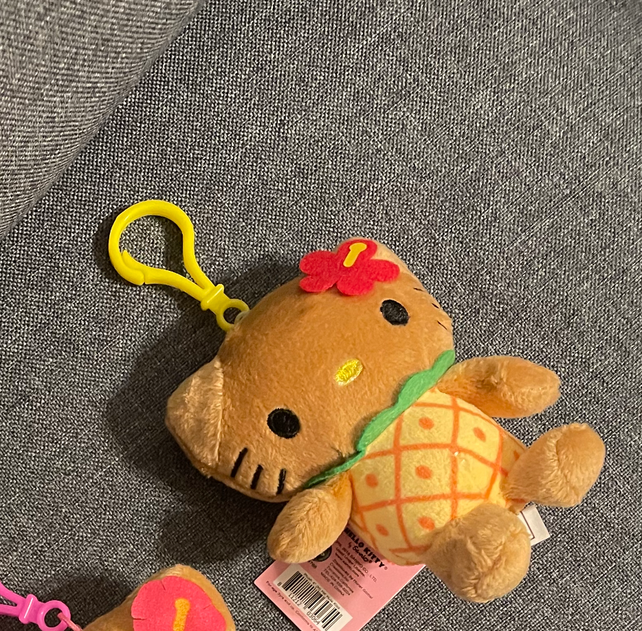 Hello Kitty Hawaii Edition Keychain – Cute Sanrio Hawaiian Keyring Bag Charm Souvenir Gift