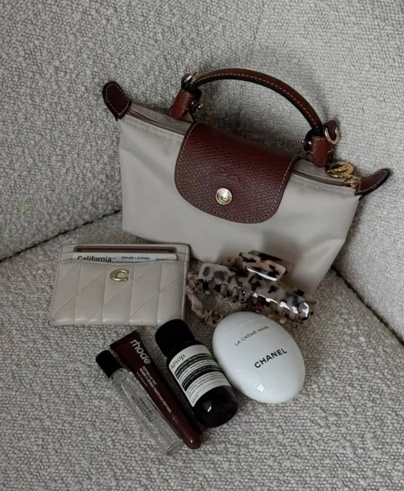 Handle Mini Pouch Bag with Strap, Small Crossbody Shoulder Purse for Women (Paper)