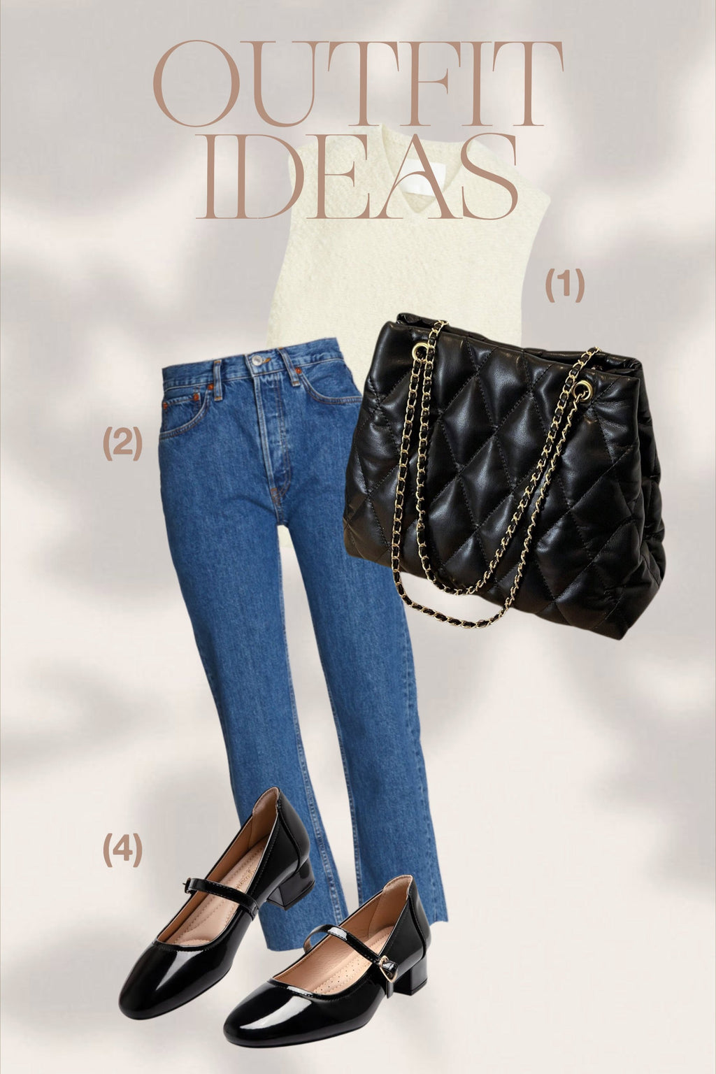 Quilted Chain Shoulder Bag, PU Leather Cushion Quilted Chain Shoulder Bag