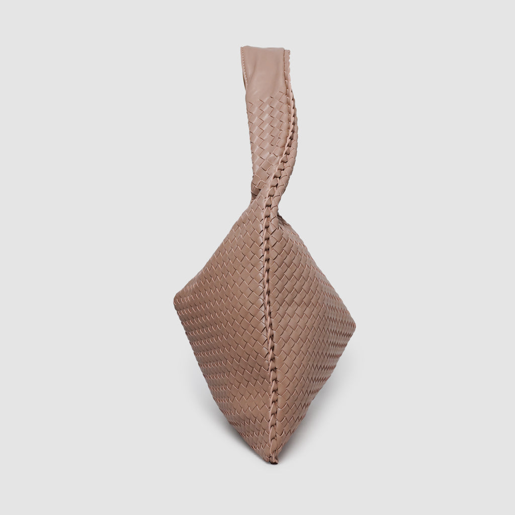 Vegan Leather Woven Hobo Bag, Braided Handbag, Woven Shoulder Bag